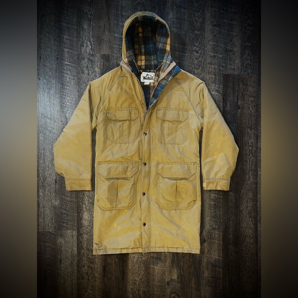 Vintage Woolrich Flannel Lined Parka Jacket
